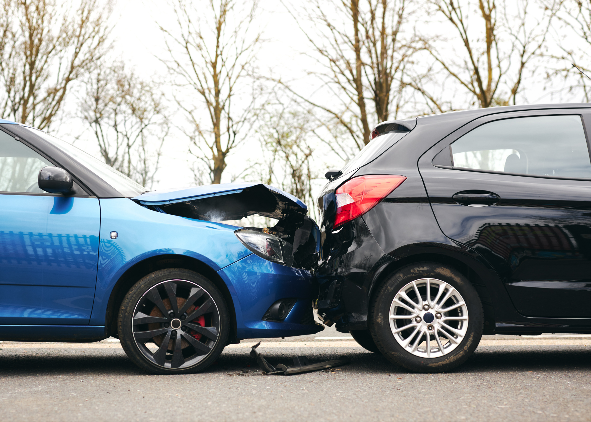 Car accident scene — DeFatta Law Firm car and truck accident attorney in North Alabama